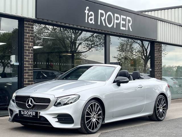 Mercedes-Benz E Class 2.0 E350 AMG Line Premium Plus Cabriolet 9G Tronic 313ps Convertible Petrol Iridium Silver Metallic