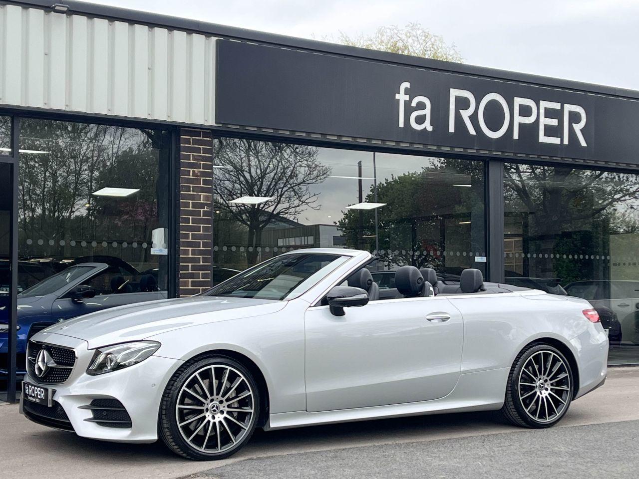 Mercedes-Benz E Class 2.0 E350 AMG Line Premium Plus Cabriolet 9G Tronic 313ps Convertible Petrol Iridium Silver Metallic