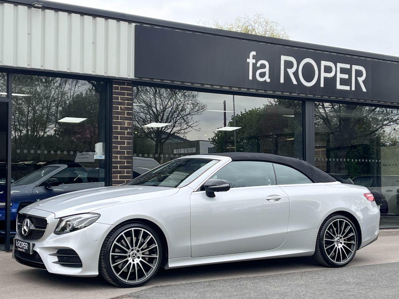Mercedes-Benz E Class 2.0 E350 AMG Line Premium Plus Cabriolet 9G Tronic 313ps Convertible Petrol Iridium Silver Metallic