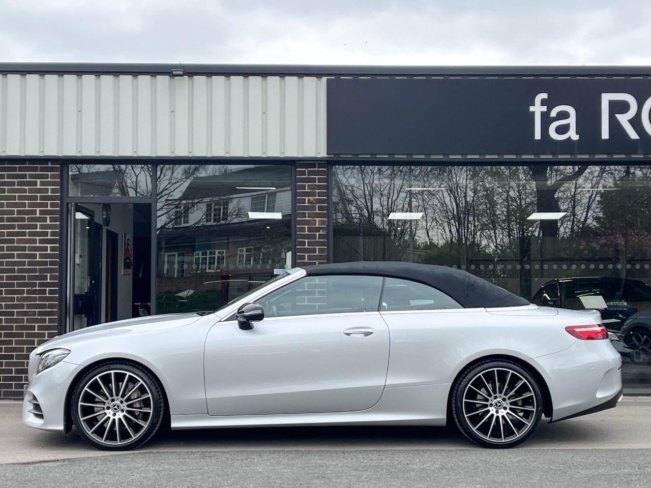 Mercedes-Benz E Class 2.0 E350 AMG Line Premium Plus Cabriolet 9G Tronic 313ps Convertible Petrol Iridium Silver Metallic