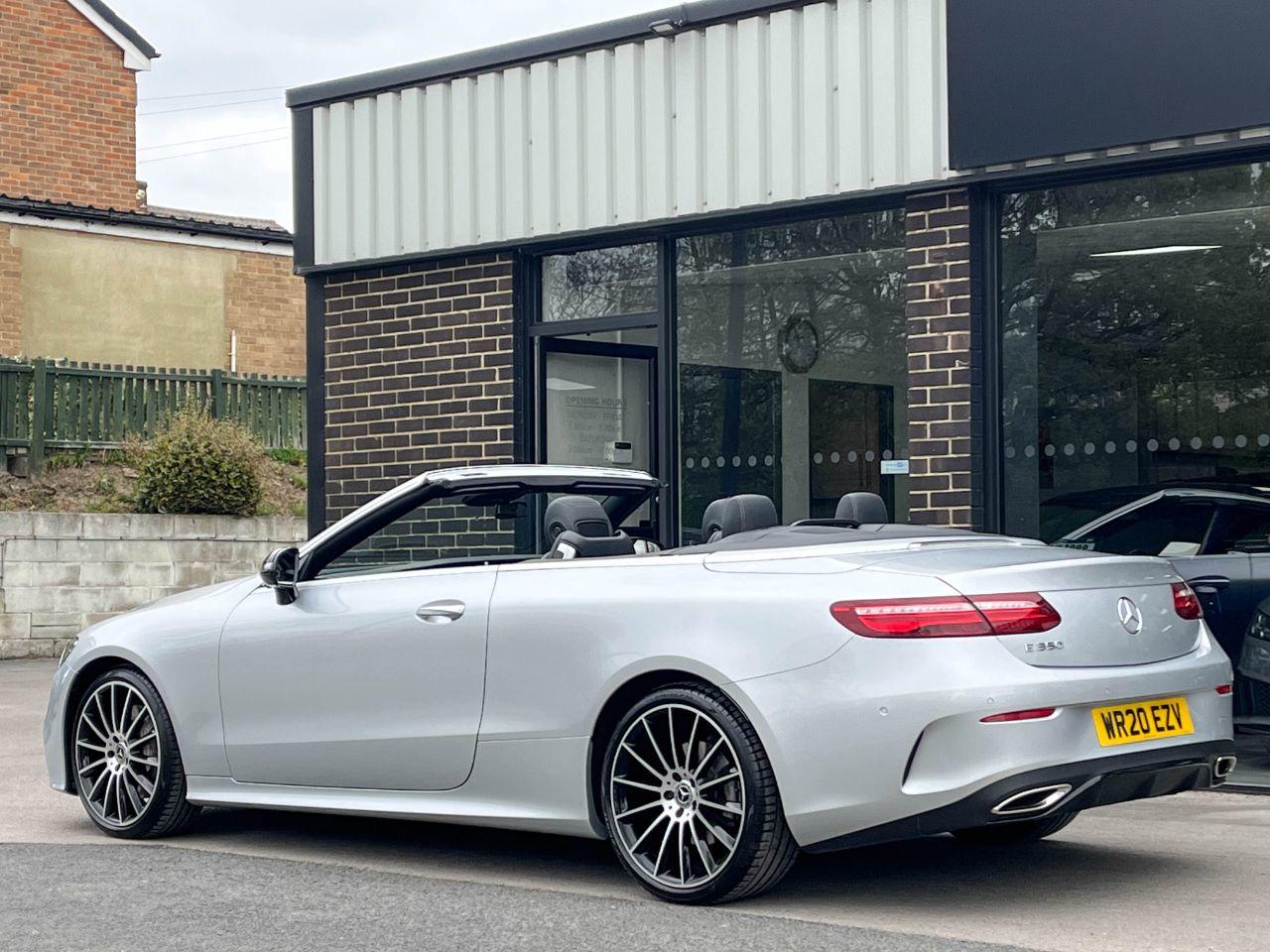 Mercedes-Benz E Class 2.0 E350 AMG Line Premium Plus Cabriolet 9G Tronic 313ps Convertible Petrol Iridium Silver Metallic