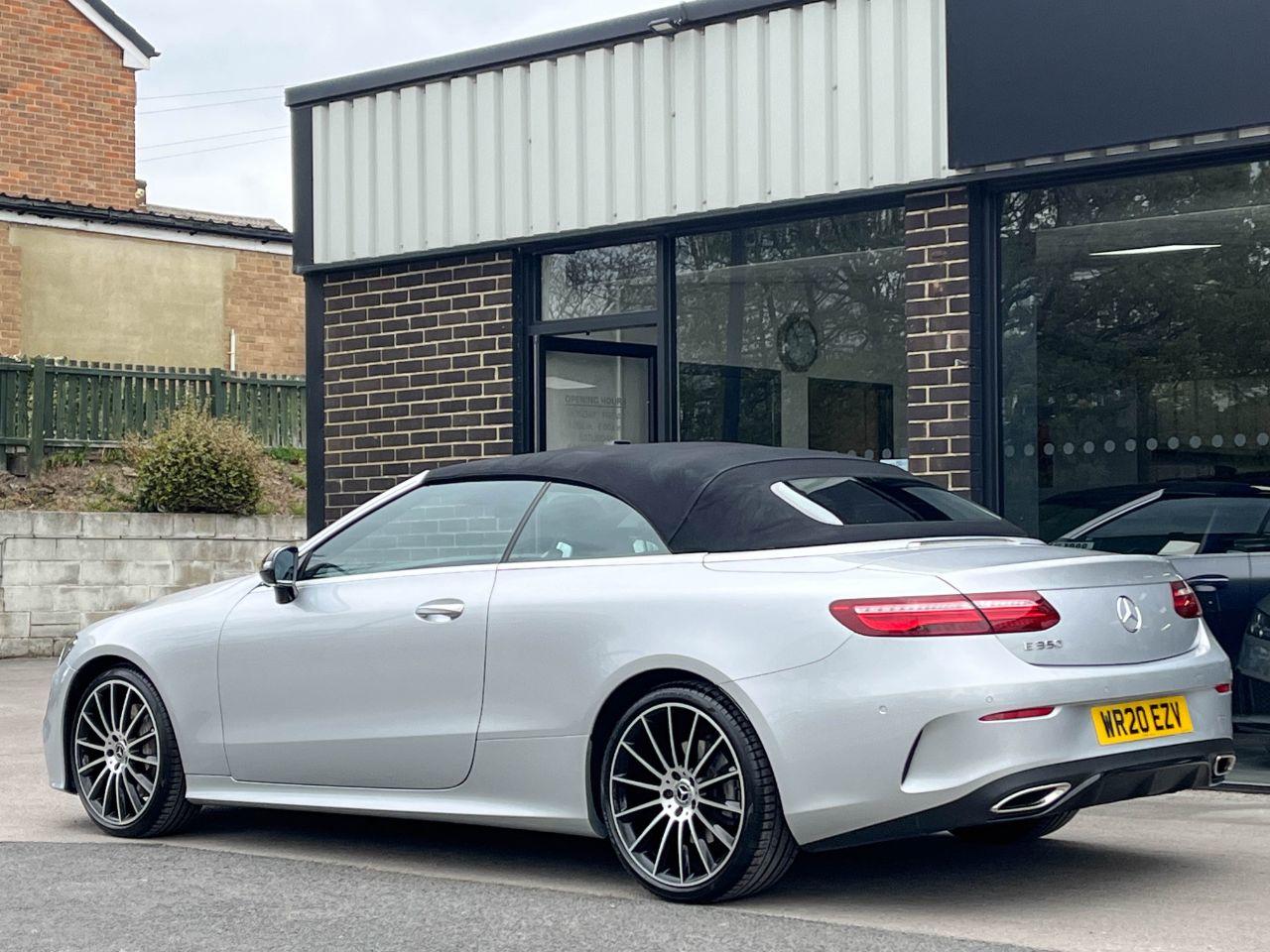 Mercedes-Benz E Class 2.0 E350 AMG Line Premium Plus Cabriolet 9G Tronic 313ps Convertible Petrol Iridium Silver Metallic