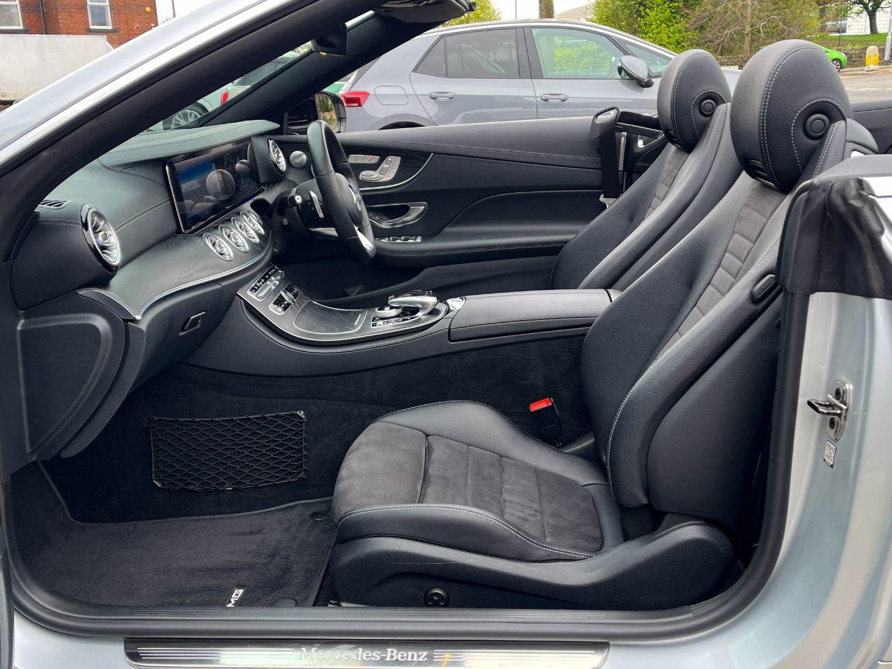 Mercedes-Benz E Class 2.0 E350 AMG Line Premium Plus Cabriolet 9G Tronic 313ps Convertible Petrol Iridium Silver Metallic