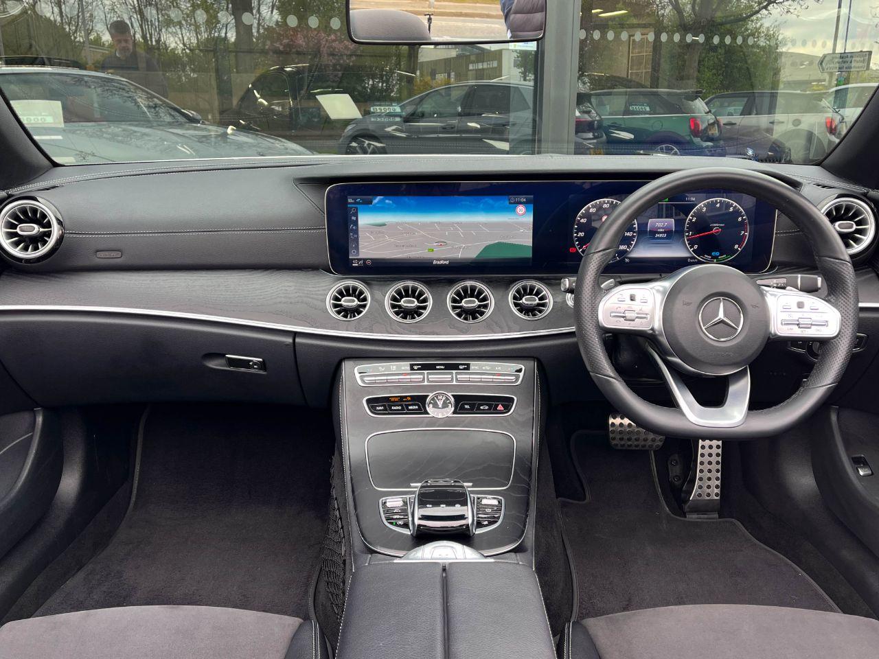 Mercedes-Benz E Class 2.0 E350 AMG Line Premium Plus Cabriolet 9G Tronic 313ps Convertible Petrol Iridium Silver Metallic