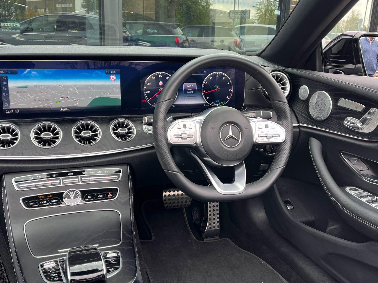 Mercedes-Benz E Class 2.0 E350 AMG Line Premium Plus Cabriolet 9G Tronic 313ps Convertible Petrol Iridium Silver Metallic