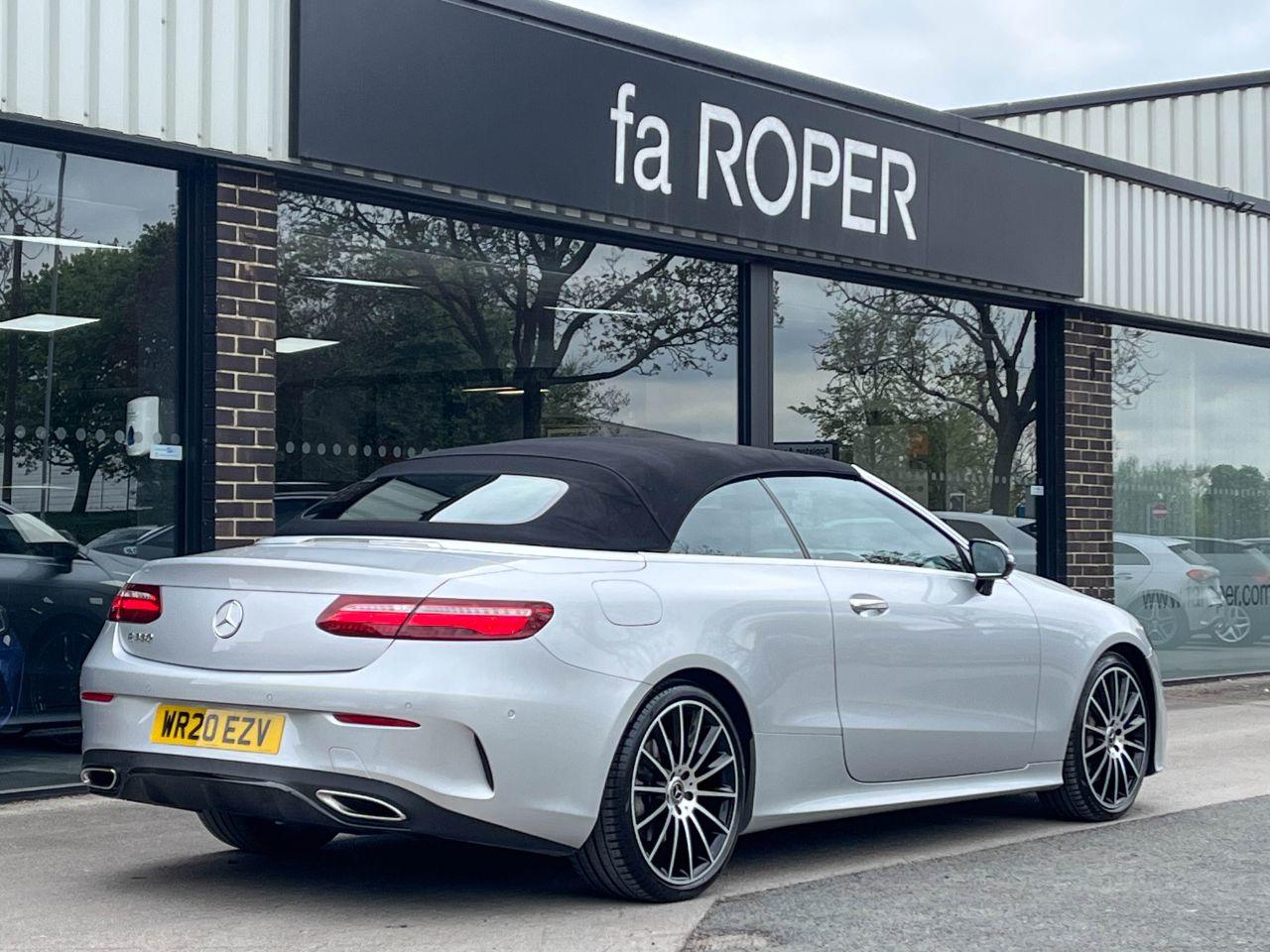 Mercedes-Benz E Class 2.0 E350 AMG Line Premium Plus Cabriolet 9G Tronic 313ps Convertible Petrol Iridium Silver Metallic