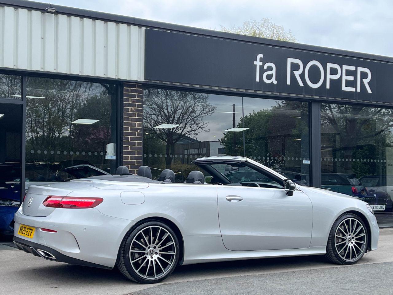 Mercedes-Benz E Class 2.0 E350 AMG Line Premium Plus Cabriolet 9G Tronic 313ps Convertible Petrol Iridium Silver Metallic