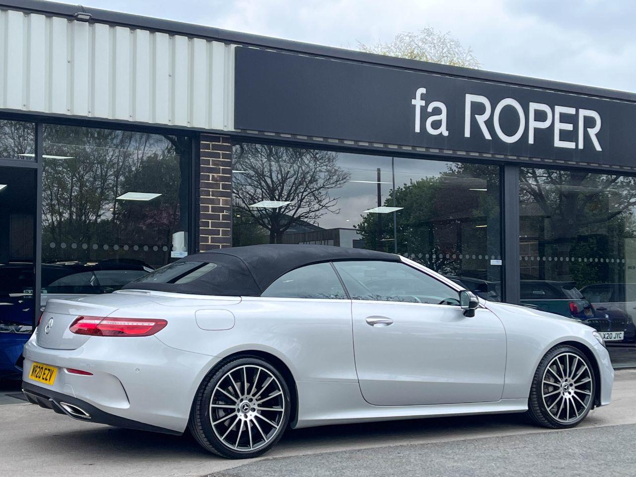Mercedes-Benz E Class 2.0 E350 AMG Line Premium Plus Cabriolet 9G Tronic 313ps Convertible Petrol Iridium Silver Metallic