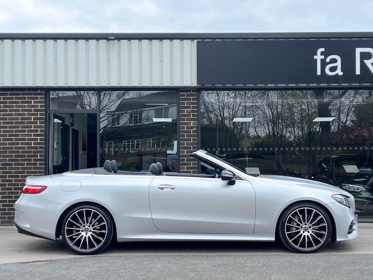 Mercedes-Benz E Class 2.0 E350 AMG Line Premium Plus Cabriolet 9G Tronic 313ps Convertible Petrol Iridium Silver Metallic