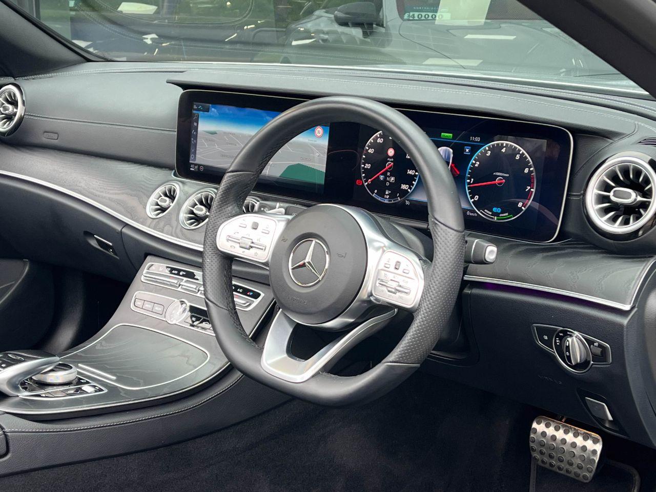 Mercedes-Benz E Class 2.0 E350 AMG Line Premium Plus Cabriolet 9G Tronic 313ps Convertible Petrol Iridium Silver Metallic