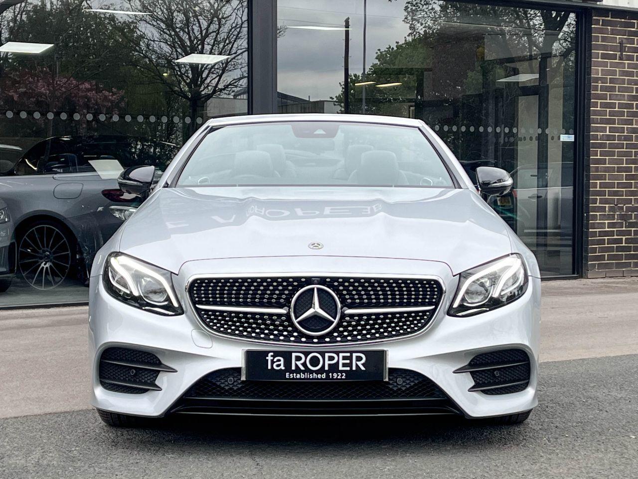 Mercedes-Benz E Class 2.0 E350 AMG Line Premium Plus Cabriolet 9G Tronic 313ps Convertible Petrol Iridium Silver Metallic