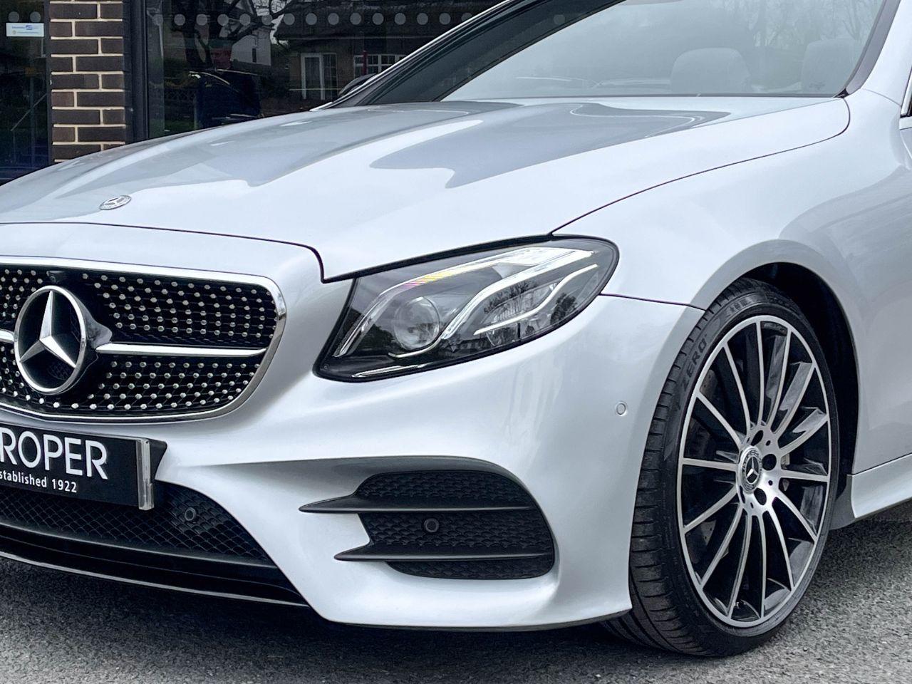 Mercedes-Benz E Class 2.0 E350 AMG Line Premium Plus Cabriolet 9G Tronic 313ps Convertible Petrol Iridium Silver Metallic