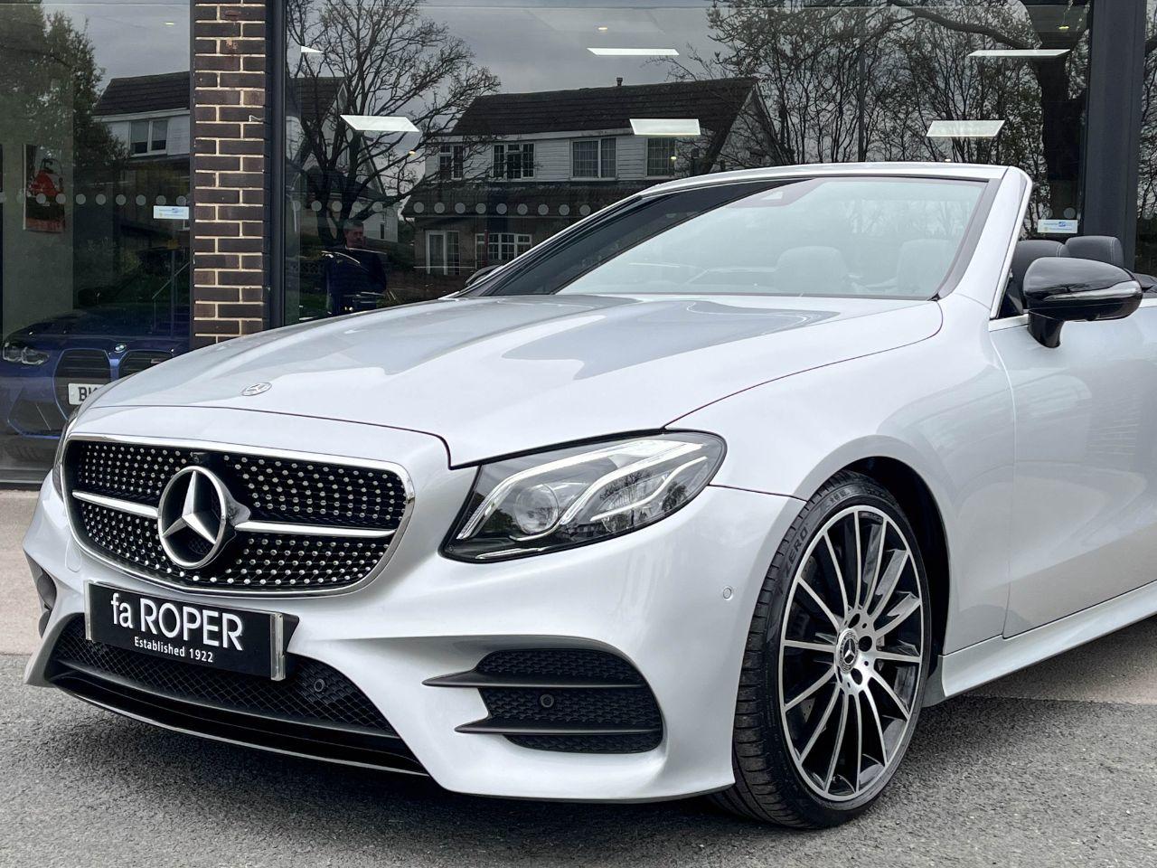 Mercedes-Benz E Class 2.0 E350 AMG Line Premium Plus Cabriolet 9G Tronic 313ps Convertible Petrol Iridium Silver Metallic