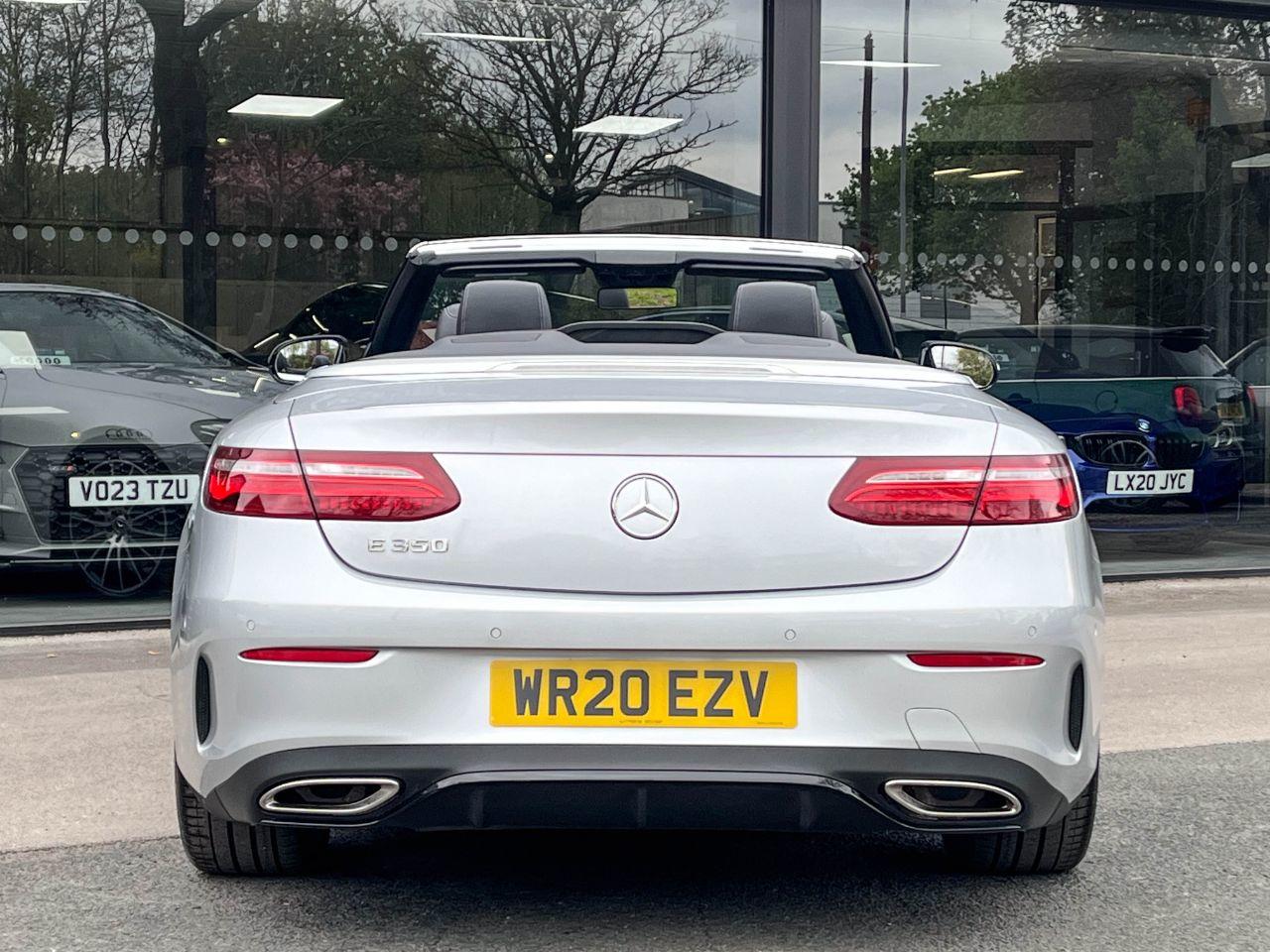 Mercedes-Benz E Class 2.0 E350 AMG Line Premium Plus Cabriolet 9G Tronic 313ps Convertible Petrol Iridium Silver Metallic