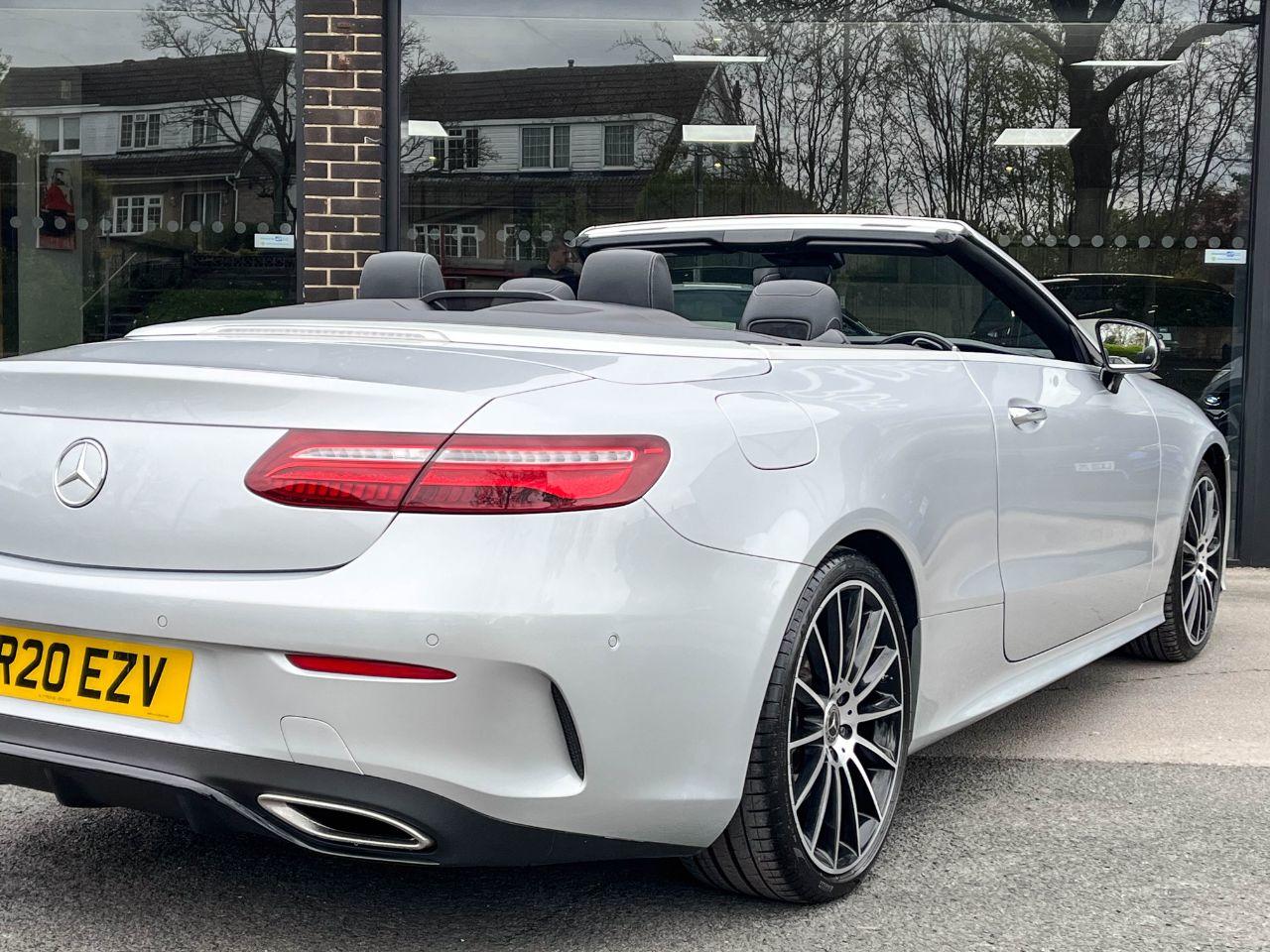 Mercedes-Benz E Class 2.0 E350 AMG Line Premium Plus Cabriolet 9G Tronic 313ps Convertible Petrol Iridium Silver Metallic