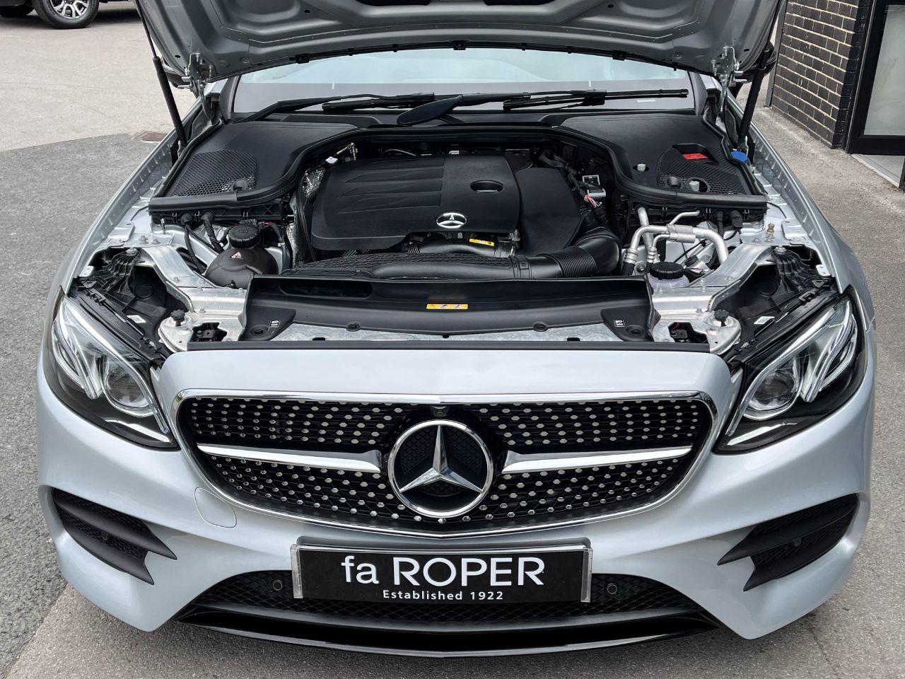 Mercedes-Benz E Class 2.0 E350 AMG Line Premium Plus Cabriolet 9G Tronic 313ps Convertible Petrol Iridium Silver Metallic