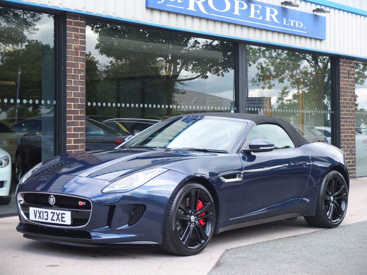Jaguar F-type Convertible 3.0 Supercharged V6 S Quickshift Auto 380ps +++Spec Convertible Petrol Indigo Blue Pearlescent