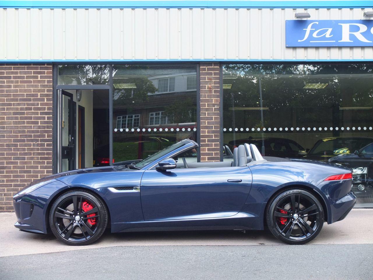 Jaguar F-type Convertible 3.0 Supercharged V6 S Quickshift Auto 380ps +++Spec Convertible Petrol Indigo Blue Pearlescent
