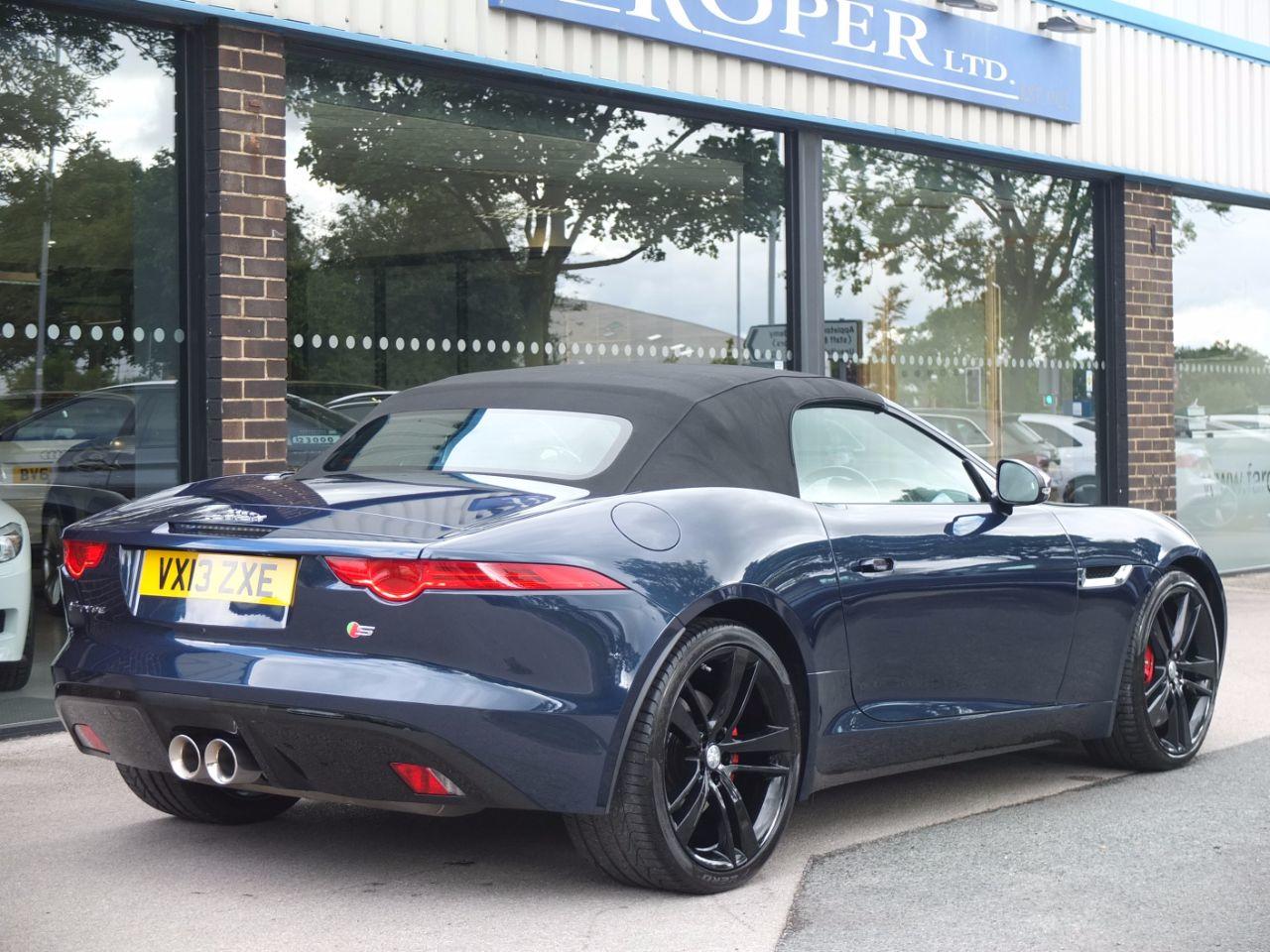 Jaguar F-type Convertible 3.0 Supercharged V6 S Quickshift Auto 380ps +++Spec Convertible Petrol Indigo Blue Pearlescent