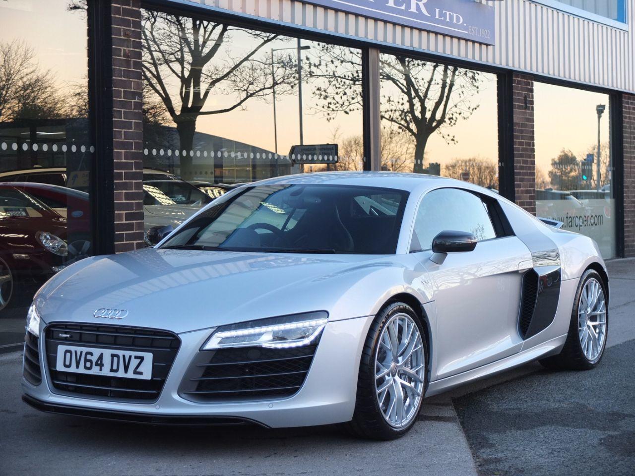 Audi R8 5.2 FSI [550] V10 Plus quattro S Tronic Coupe Petrol Ice Silver MetallicAudi R8 5.2 FSI [550] V10 Plus quattro S Tronic Coupe Petrol Ice Silver Metallic at fa Roper Ltd Bradford