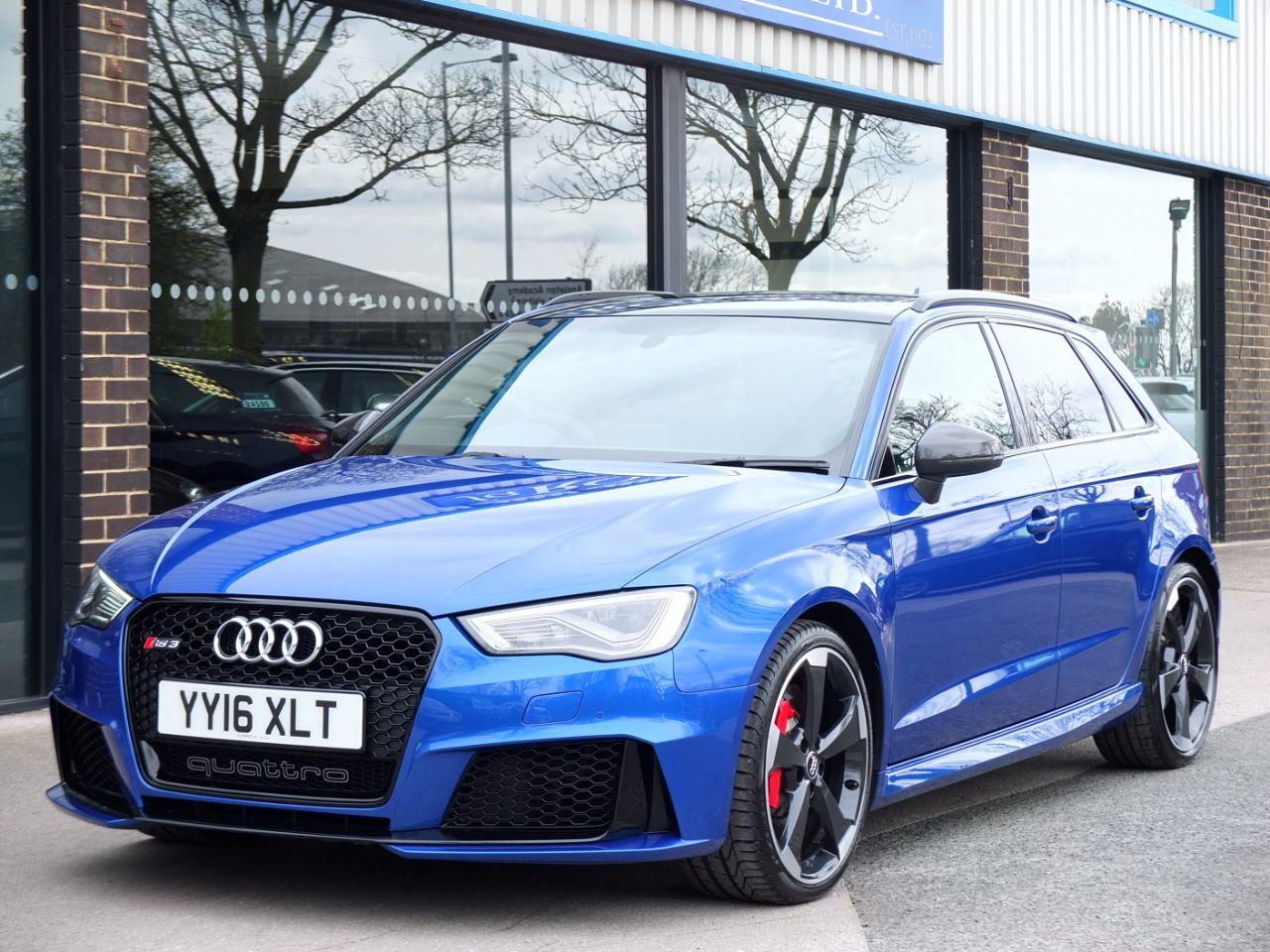 Audi RS3 2.5 TFSI RS 3 quattro S tronic Hatchback Petrol Sepang Blue MetallicAudi RS3 2.5 TFSI RS 3 quattro S tronic Hatchback Petrol Sepang Blue Metallic at fa Roper Ltd Bradford