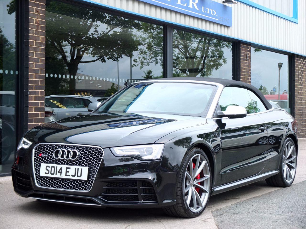 Audi RS5 Cabriolet 4.2 FSI quattro S tronic Convertible Petrol Panther Black CrystalAudi RS5 Cabriolet 4.2 FSI quattro S tronic Convertible Petrol Panther Black Crystal at fa Roper Ltd Bradford