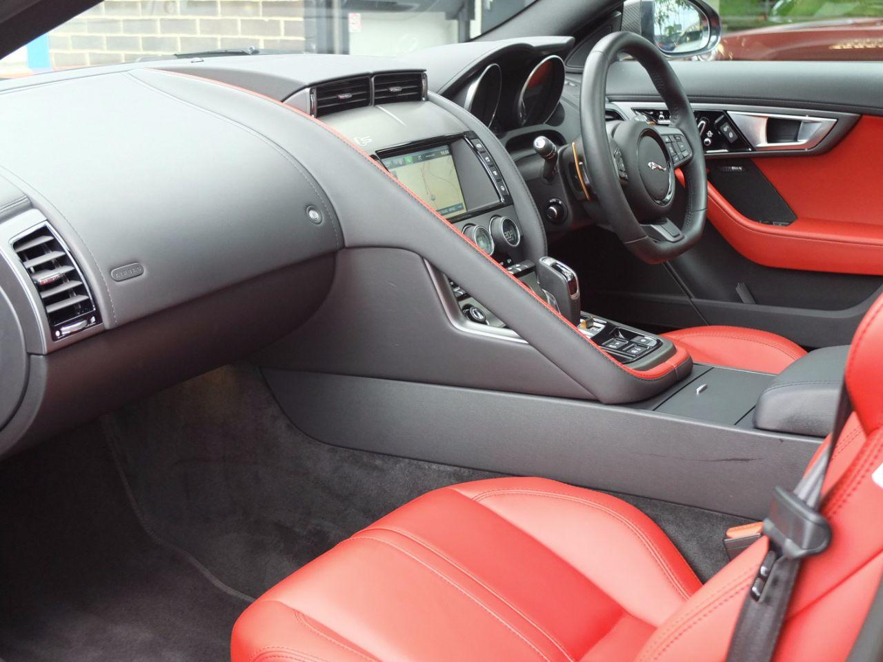 Jaguar F-type 3.0 Supercharged V6 S Auto 380ps Coupe Petrol Caldera Red