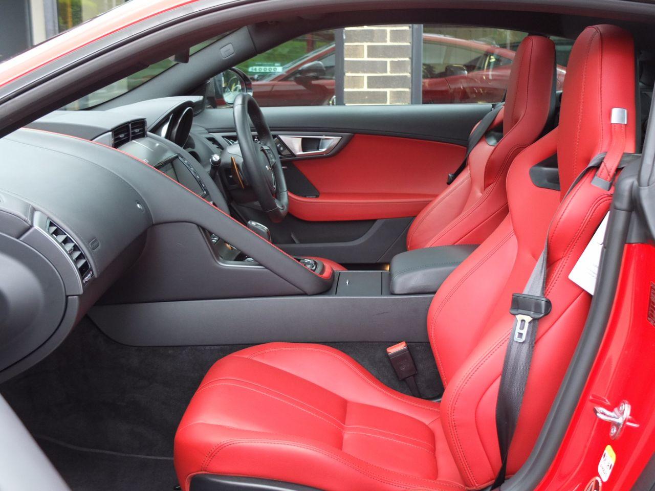 Jaguar F-type 3.0 Supercharged V6 S Auto 380ps Coupe Petrol Caldera Red