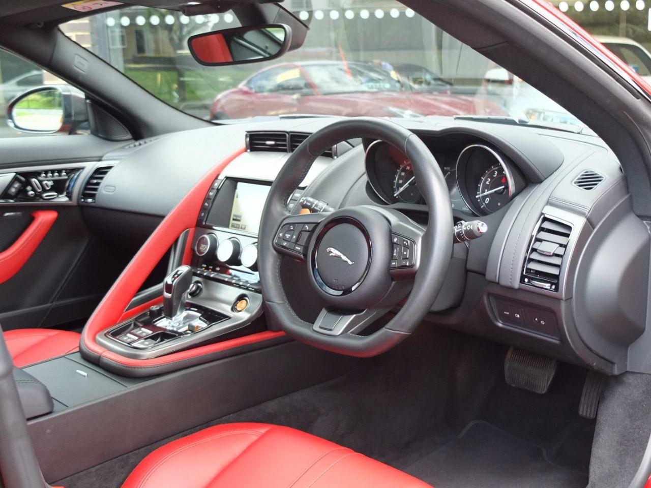 Jaguar F-type 3.0 Supercharged V6 S Auto 380ps Coupe Petrol Caldera Red