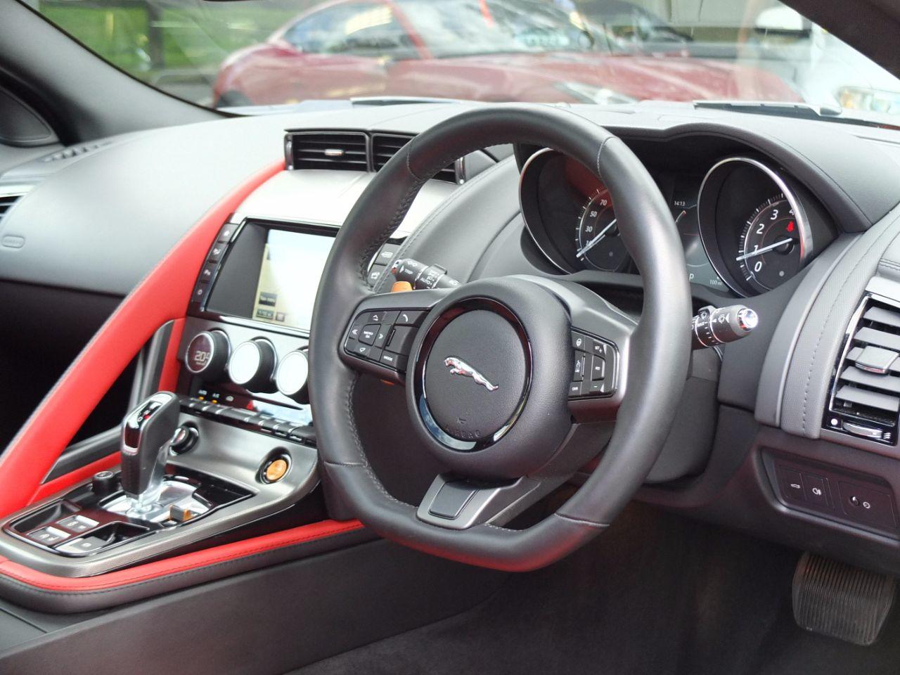 Jaguar F-type 3.0 Supercharged V6 S Auto 380ps Coupe Petrol Caldera Red