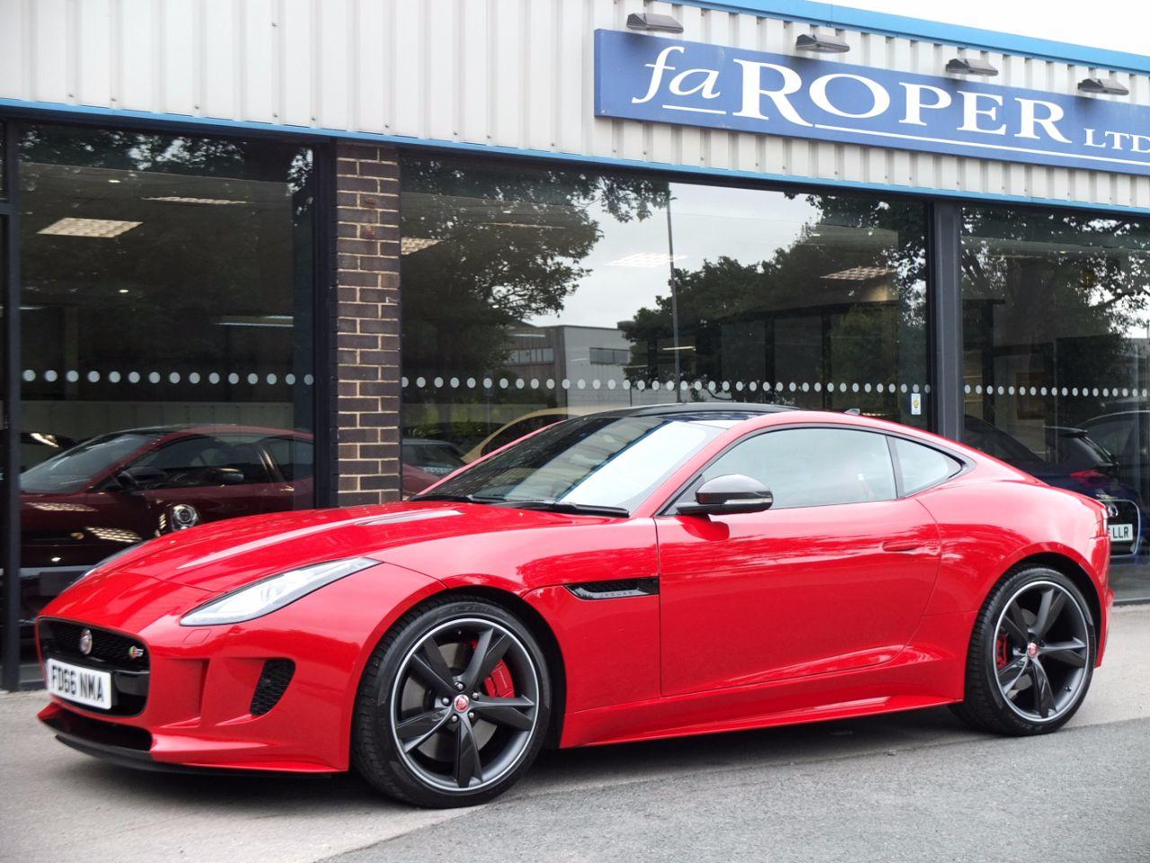 Jaguar F-Type 3.0 Supercharged V6 S Auto 380ps Coupe Petrol Caldera Red