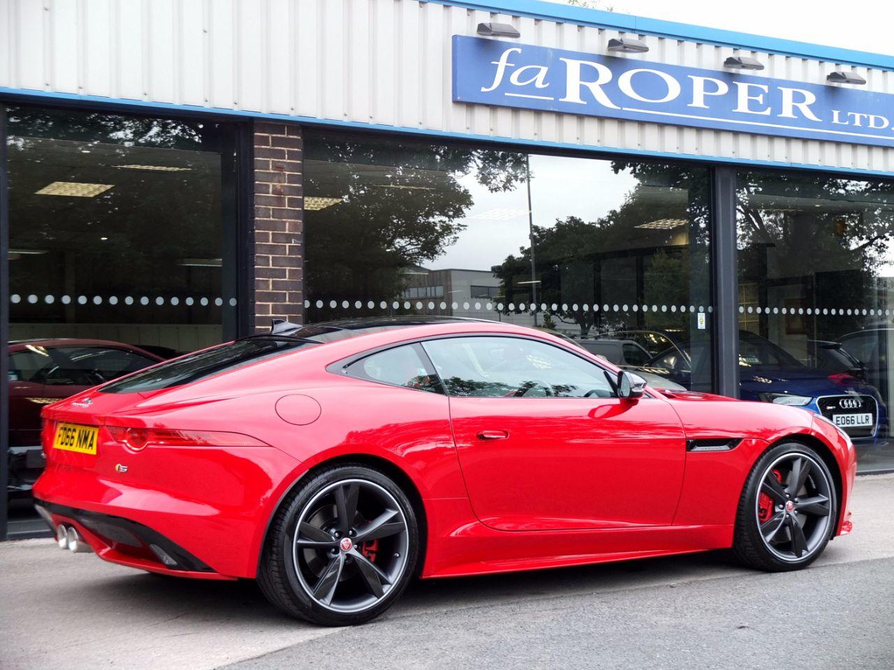 Jaguar F-type 3.0 Supercharged V6 S Auto 380ps Coupe Petrol Caldera Red