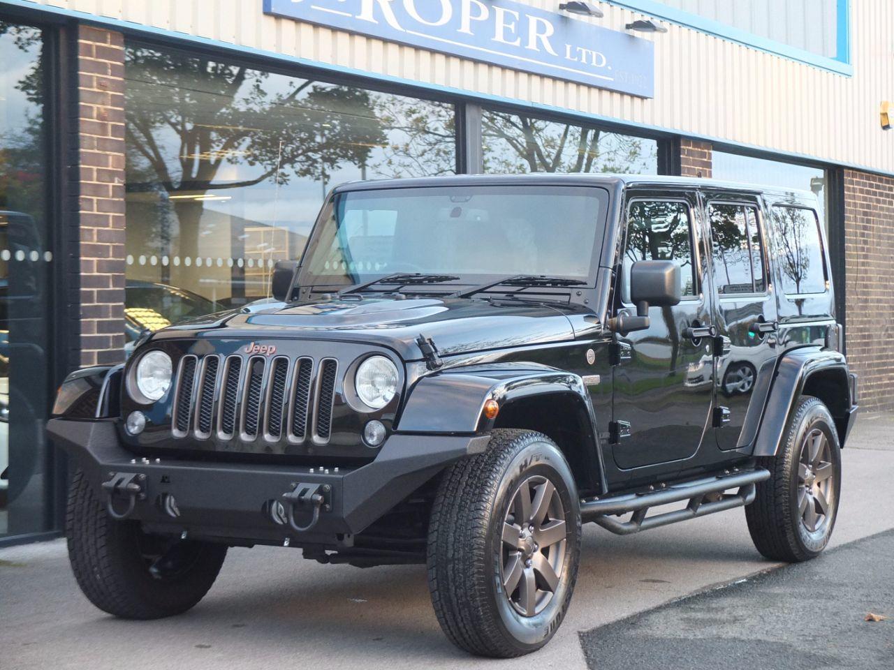 Jeep Wrangler 3.6 V6 75th Anniversary 4 Door 280ps Auto Four Wheel Drive Petrol BlackJeep Wrangler 3.6 V6 75th Anniversary 4 Door 280ps Auto Four Wheel Drive Petrol Black at fa Roper Ltd Bradford