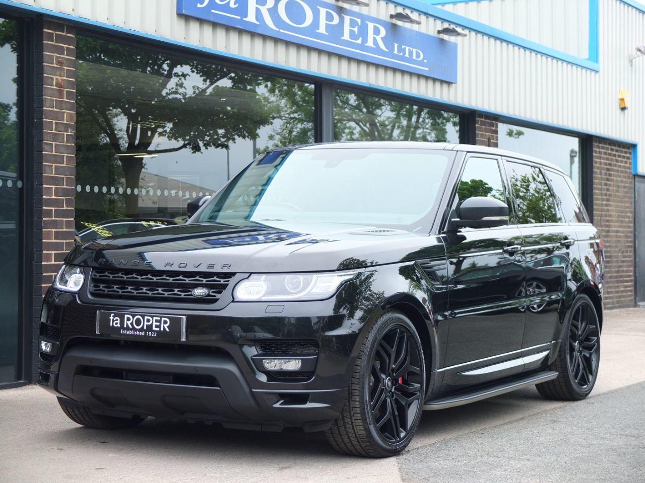 Land Rover Range Rover Sport 3.0 SDV6 Autobiography Dynamic Auto 306ps Estate Diesel Santorini Black MetallicLand Rover Range Rover Sport 3.0 SDV6 Autobiography Dynamic Auto 306ps Estate Diesel Santorini Black Metallic at fa Roper Ltd Bradford