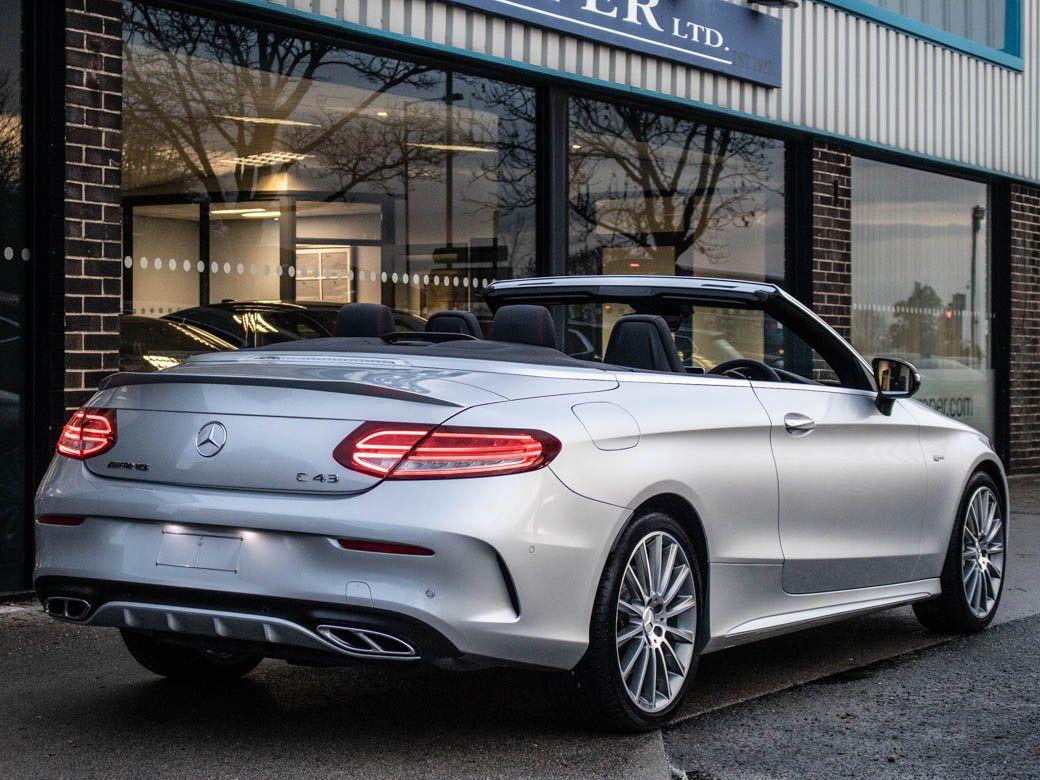 Mercedes-Benz C Class 3.0 C43 AMG Cabriolet 4MATIC Premium Plus 9G tronic Plus Auto Convertible Petrol Iridium Silver Metallic