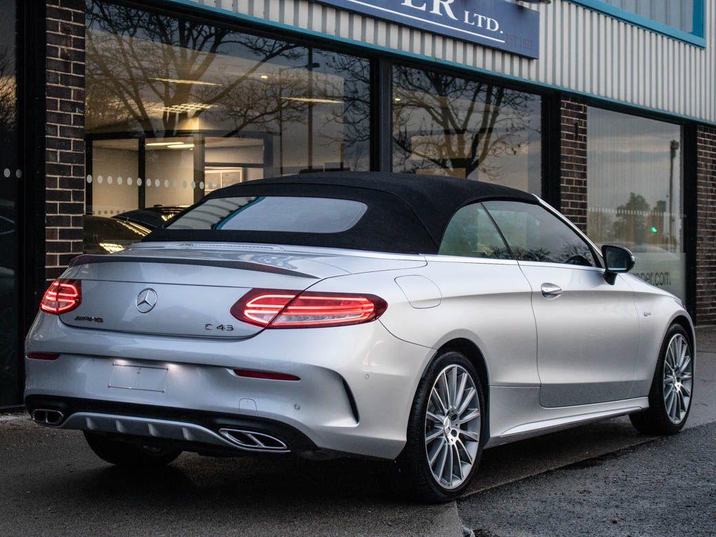 Mercedes-Benz C Class 3.0 C43 AMG Cabriolet 4MATIC Premium Plus 9G tronic Plus Auto Convertible Petrol Iridium Silver Metallic