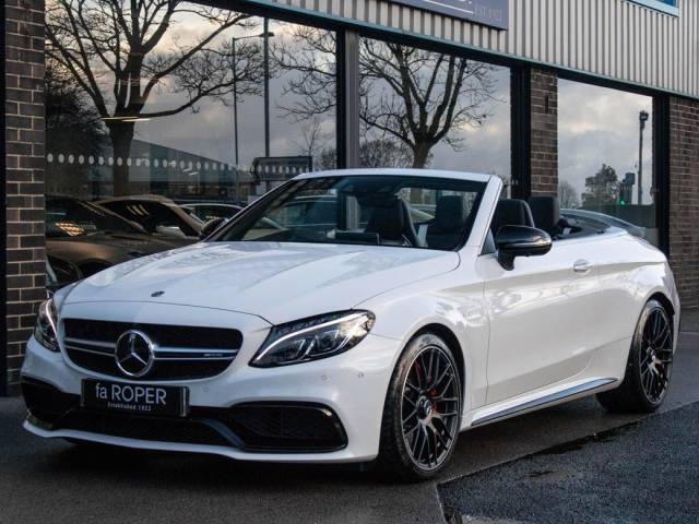 Mercedes-Benz C Class C63 S AMG 4.0 Premium Cabriolet Auto Convertible Petrol Polar White