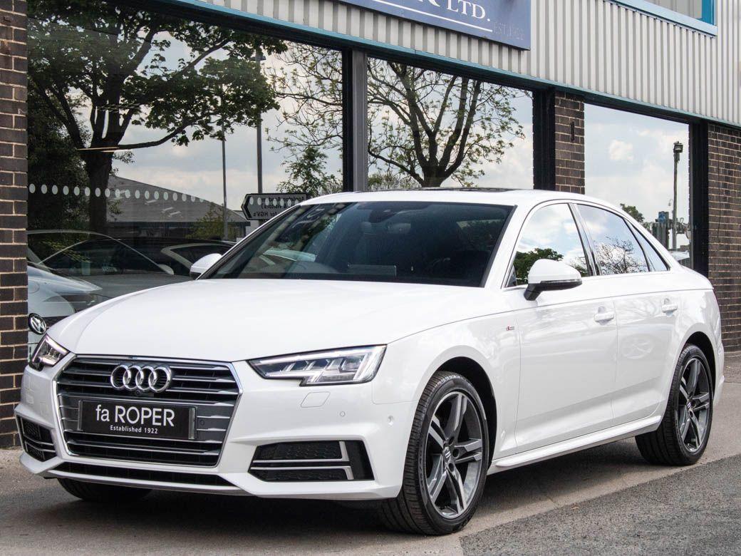 Audi A4 1.4T FSI S Line S tronic (++++Spec) Saloon Petrol Ibis White