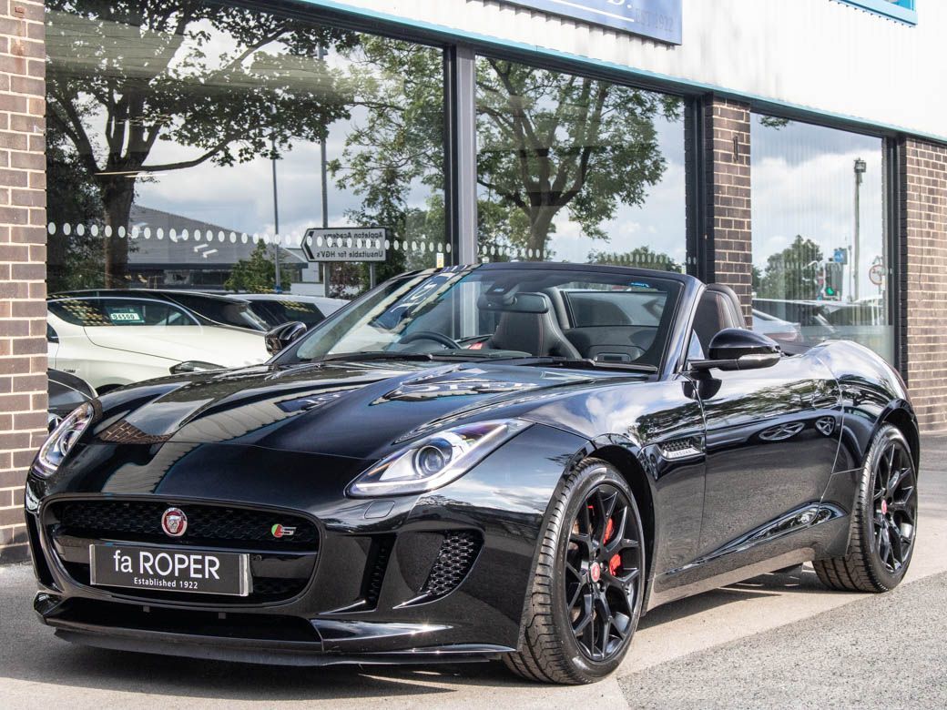 Jaguar F-type 3.0 Supercharged V6 S Convertible Auto (380ps) Convertible Petrol Ebony Black