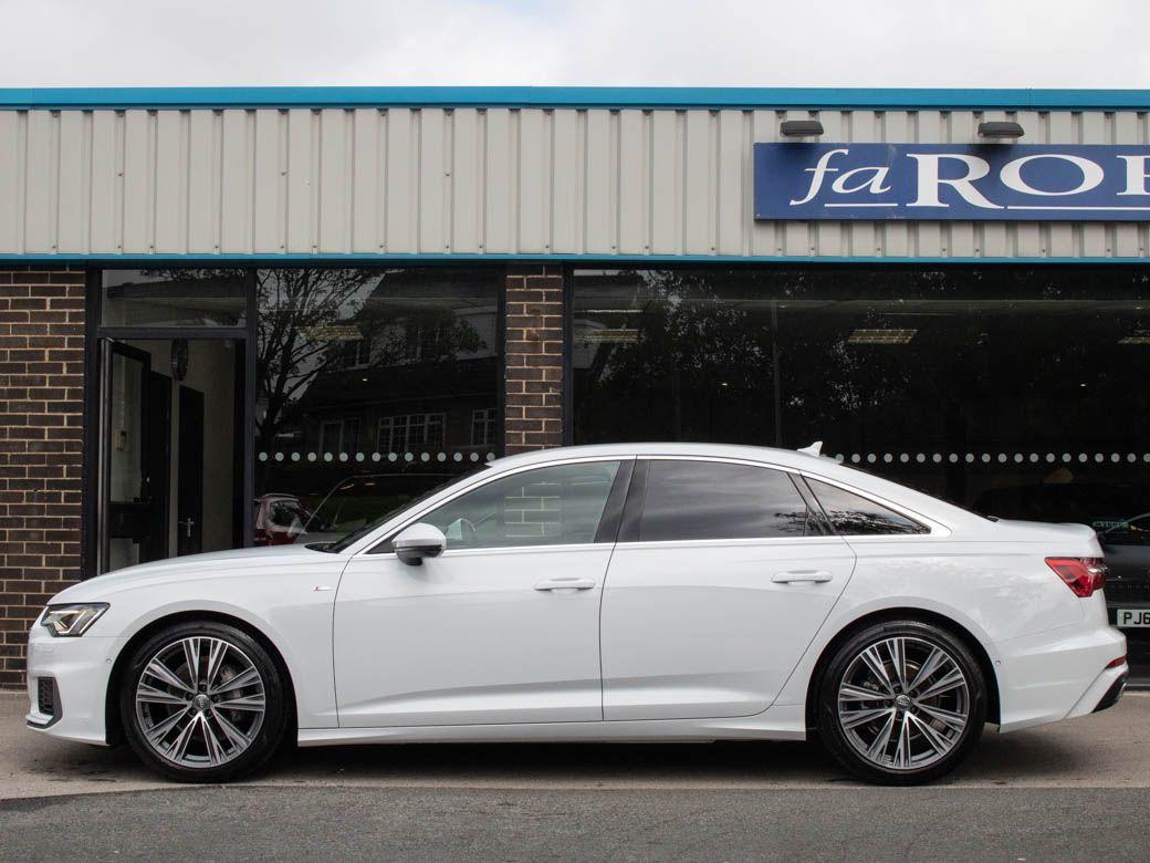 Audi A6 40 TDI S Line S tronic 204ps (2.0 TDI) Saloon Diesel Glacier White Metallic