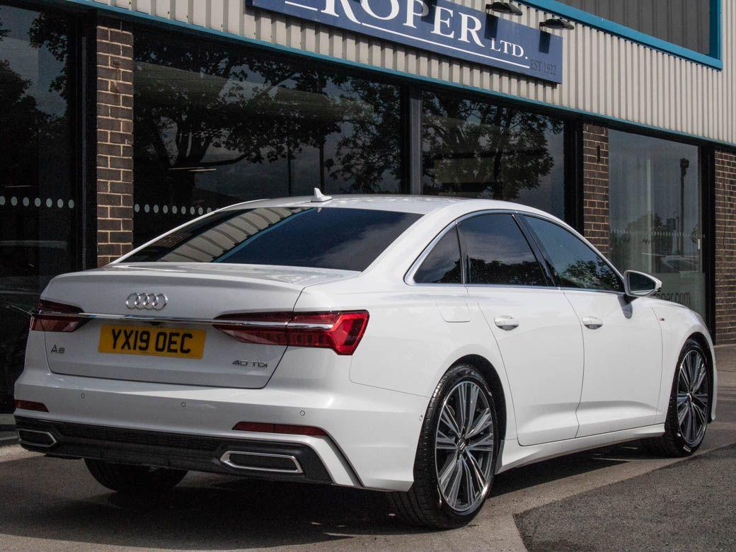 Audi A6 40 TDI S Line S tronic 204ps (2.0 TDI) Saloon Diesel Glacier White Metallic