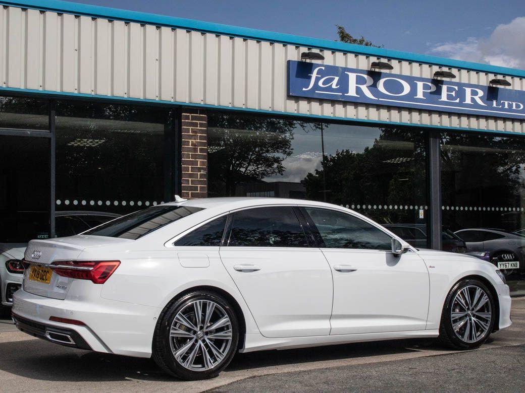 Audi A6 40 TDI S Line S tronic 204ps (2.0 TDI) Saloon Diesel Glacier White Metallic