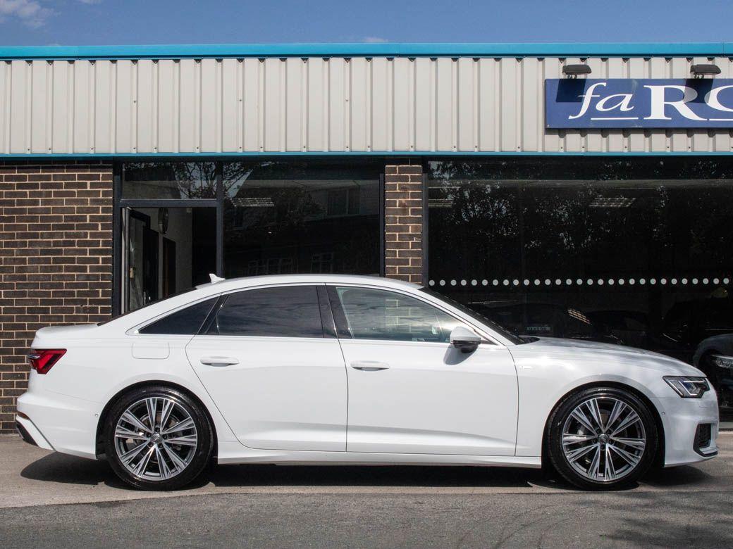 Audi A6 40 TDI S Line S tronic 204ps (2.0 TDI) Saloon Diesel Glacier White Metallic