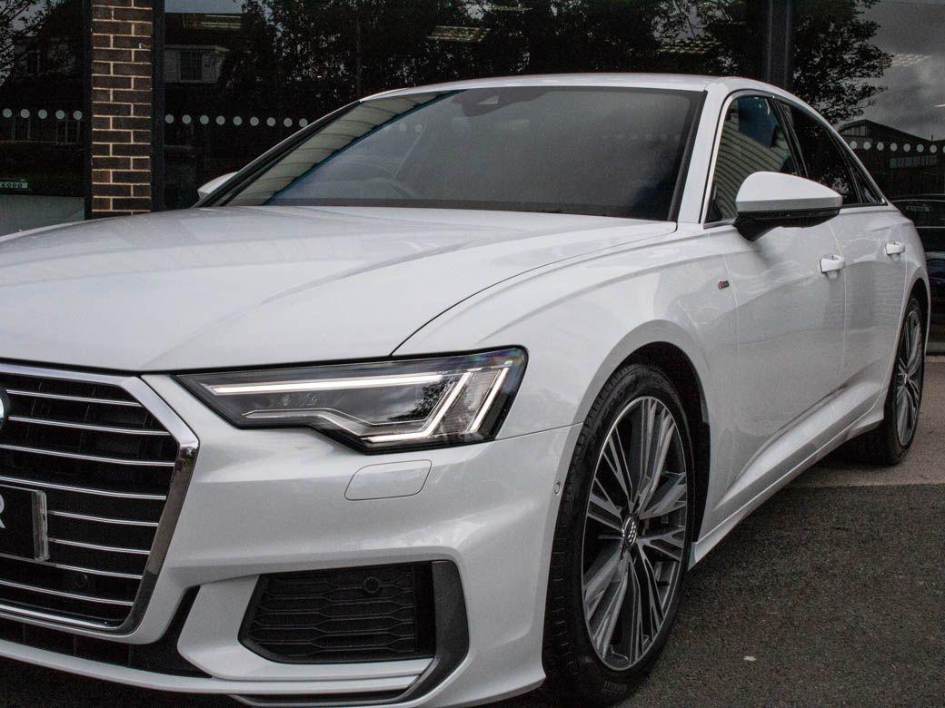 Audi A6 40 TDI S Line S tronic 204ps (2.0 TDI) Saloon Diesel Glacier White Metallic