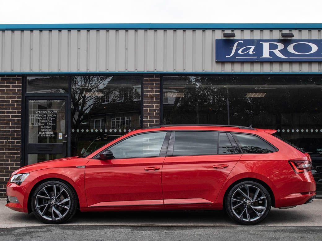 Skoda Superb 2.0 TDI CR Estate 190ps SportLine 4X4 DSG Auto Estate Diesel Corrida Red