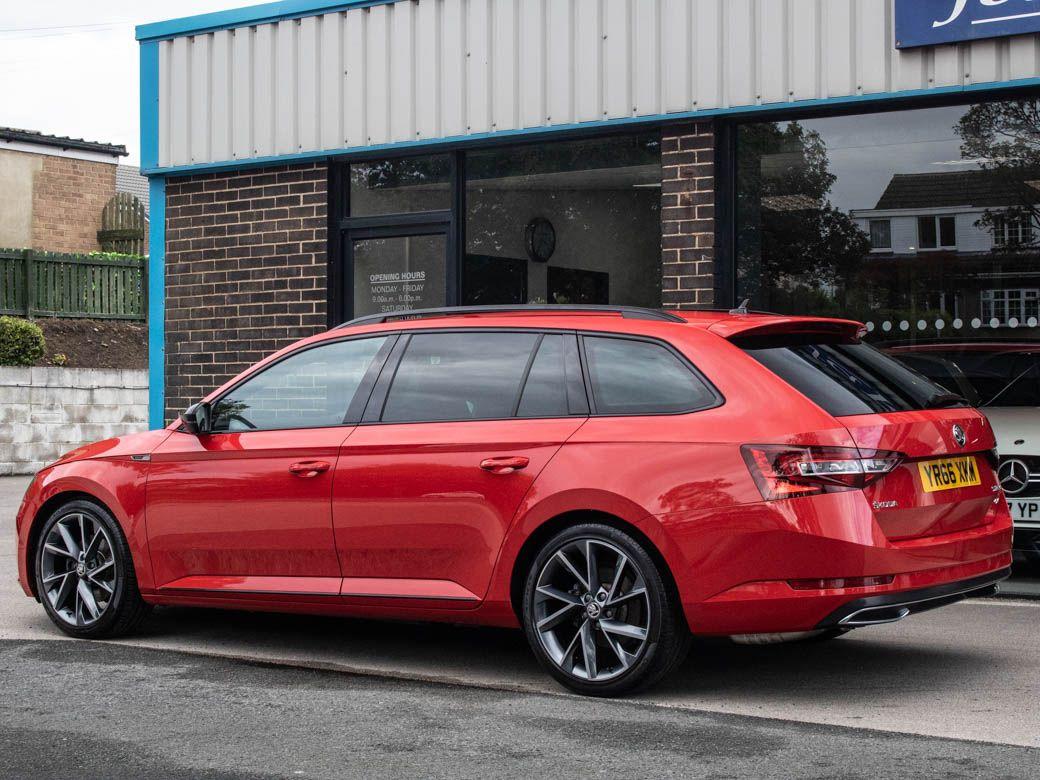 Skoda Superb 2.0 TDI CR Estate 190ps SportLine 4X4 DSG Auto Estate Diesel Corrida Red