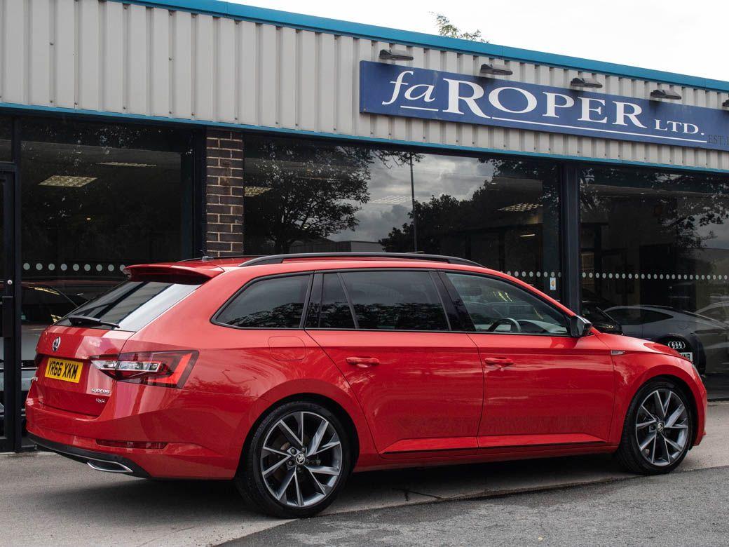 Skoda Superb 2.0 TDI CR Estate 190ps SportLine 4X4 DSG Auto Estate Diesel Corrida Red