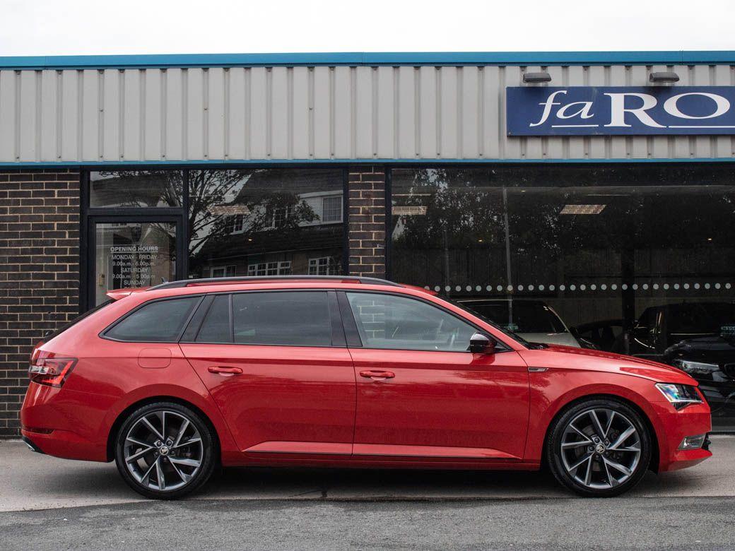 Skoda Superb 2.0 TDI CR Estate 190ps SportLine 4X4 DSG Auto Estate Diesel Corrida Red