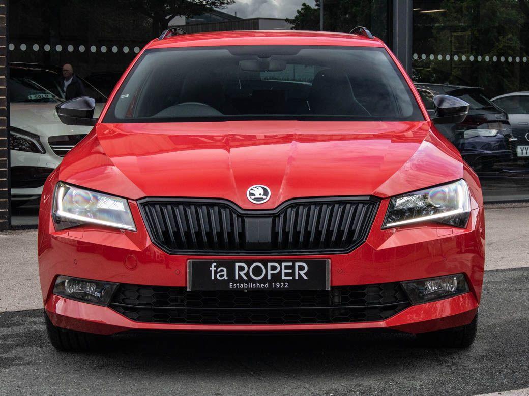 Skoda Superb 2.0 TDI CR Estate 190ps SportLine 4X4 DSG Auto Estate Diesel Corrida Red