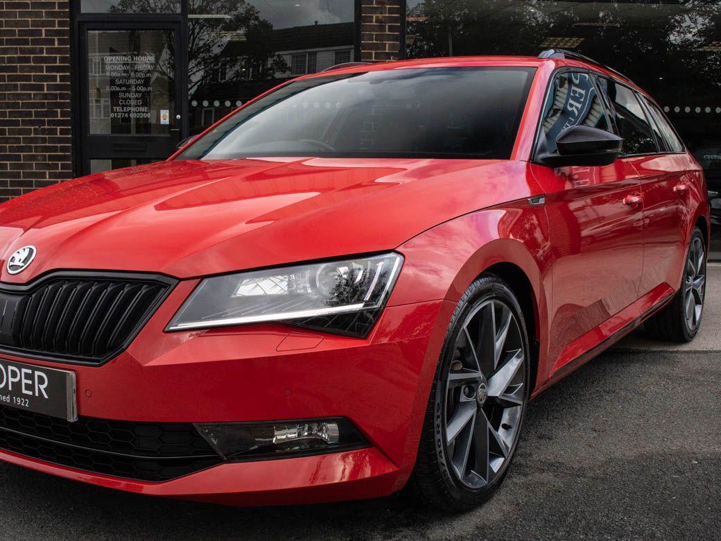 Skoda Superb 2.0 TDI CR Estate 190ps SportLine 4X4 DSG Auto Estate Diesel Corrida Red